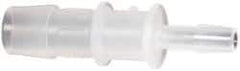 Made in USA - Polypropylene Single Barbed Tube Reducer - Natural - Eagle Tool & Supply