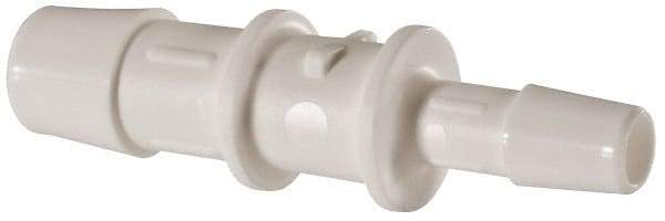 Made in USA - Polypropylene Single Barbed Tube Reducer - White - Eagle Tool & Supply