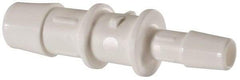 Made in USA - Polypropylene Single Barbed Tube Reducer - White - Eagle Tool & Supply