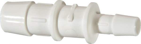Made in USA - Polypropylene Single Barbed Tube Reducer - White - Eagle Tool & Supply