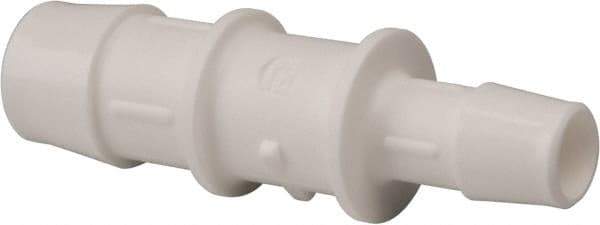 Made in USA - Polypropylene Single Barbed Tube Reducer - White - Eagle Tool & Supply