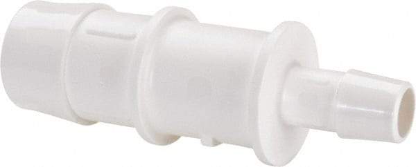 Made in USA - Polypropylene Single Barbed Tube Reducer - White - Eagle Tool & Supply