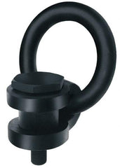 American Drill Bushing - 900 kg. Load Limit, Side Pull Hoist Ring - M12x1.75 Thread Size, 3 Inch Diameter Ring - Eagle Tool & Supply