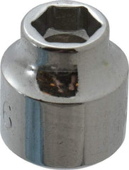 Proto - 5/16", 3/8" Drive, Standard Hand Socket - 6 Points, 3/4" OAL, Chrome Finish - Eagle Tool & Supply