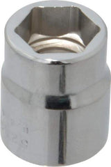 Proto - 7/16", 3/8" Drive, Standard Hand Socket - 6 Points, 7/8" OAL, Chrome Finish - Eagle Tool & Supply