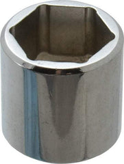 Proto - 11/16", 3/8" Drive, Standard Hand Socket - 6 Points, 15/16" OAL, Chrome Finish - Eagle Tool & Supply