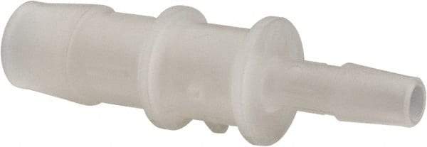Made in USA - Kynar Single Barbed Tube Reducer - Natural - Eagle Tool & Supply