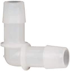 Made in USA - 1/2" Barb, Kynar Single Barbed Tube Elbow - Natural - Eagle Tool & Supply