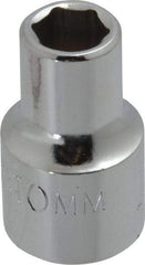 Proto - 1/2" Drive, Standard Hand Socket - 6 Points, 1-1/2" OAL, Chrome Finish - Eagle Tool & Supply