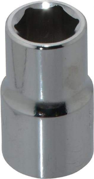 Proto - 1/2" Drive, Standard Hand Socket - 6 Points, 1-1/2" OAL, Chrome Finish - Eagle Tool & Supply