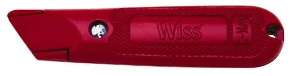 Wiss - Fixed Utility Knife - 1" Blade, Red Handle - Eagle Tool & Supply