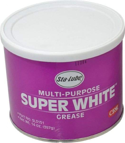 CRC - 14 oz Can Lithium General Purpose Grease - White, 300°F Max Temp, NLGIG 1-1/2, - Eagle Tool & Supply