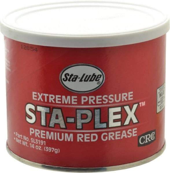 CRC - 14 oz Can Lithium Extreme Pressure Grease - Red, Extreme Pressure & Food Grade, 325°F Max Temp, NLGIG 2, - Eagle Tool & Supply