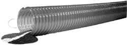 Kuriyama of America - 3" ID x 3.7" OD, 40 Max psi, Full In. Hg, Dry Material Handling & Transfer Hose - Polyurethane, 9" Bend Radius, 60' Coil Length, Clear - Eagle Tool & Supply