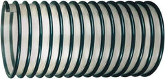 Kuriyama of America - 4" ID, 13 Hg Vac Rating, 8 psi, Polyurethane Vacuum & Duct Hose - 50' Long, Green, 4" Bend Radius, -40 to 150°F - Eagle Tool & Supply