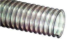 Kuriyama of America - 3" ID, 18 Hg Vac Rating, 10 psi, Polyurethane Vacuum & Duct Hose - 50' Long, Clear, 3" Bend Radius, -40 to 150°F - Eagle Tool & Supply