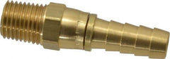 Dixon Valve & Coupling - 1/4 NPTF Thread Hose Barb x Male Swivel NPT Connector - 3/8" ID Hose, Brass - Eagle Tool & Supply