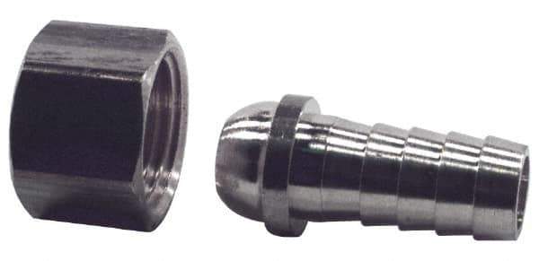 Dixon Valve & Coupling - 1/2 NPSM Thread Hose Barb x Female Swivel Ball-End Connector - 3/8" ID Hose, Brass - Eagle Tool & Supply