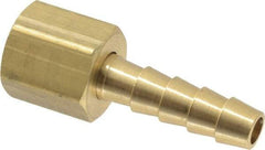 Dixon Valve & Coupling - 7/16 UNF Thread Hose Barb x Female 45° SAE/37° JIC Swivel Connector - 1/4" ID Hose x 1/4" OD Hose, Brass - Eagle Tool & Supply