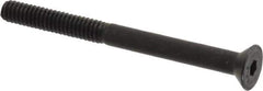Value Collection - 1/4-20 UNC Hex Socket Drive, 82° Flat Screw - Alloy Steel, Black Oxide Finish, Partially Threaded, 3" OAL - Eagle Tool & Supply