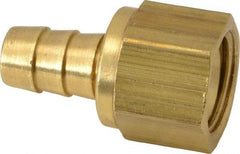 Cerro - 5/8 UNF Thread Hose Barb x Female 45° SAE Swivel Connector - 3/8" ID Hose x 3/8" OD Hose, Brass - Eagle Tool & Supply