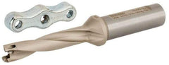 Iscar - 0.433 to 0.449" Diam, 5xD, 1.3" Max Depth, 5/8" Shank Diam, Replaceable Tip Drill - IDI Insert, 11 Seat Size, DCM Toolholder, Series ChamDrill - Eagle Tool & Supply
