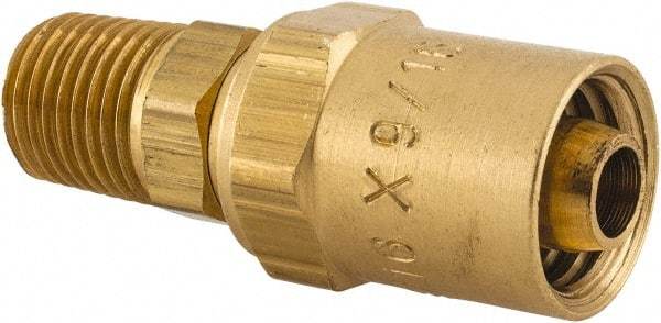 Dixon Valve & Coupling - 1/4 NPTF, Reusable Hose Male Fitting - 5/16" Hose ID x 9/16" Hose OD - Eagle Tool & Supply