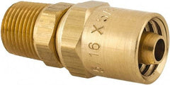 Dixon Valve & Coupling - 3/8 NPTF, Reusable Hose Male Fitting - 5/16" Hose ID x 5/8" Hose OD - Eagle Tool & Supply