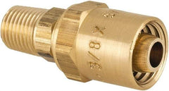 Dixon Valve & Coupling - 1/4 NPTF, Reusable Hose Male Fitting - 3/8" Hose ID x 5/8" Hose OD - Eagle Tool & Supply