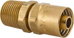 Dixon Valve & Coupling - 1/2 NPTF, Reusable Hose Male Fitting - 3/8" Hose ID x 3/4" Hose OD - Eagle Tool & Supply