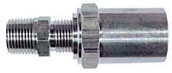 Dixon Valve & Coupling - 1/4 NPTF, Reusable Hose Male Fitting - 1/2" Hose ID x 1" Hose OD - Eagle Tool & Supply