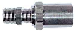 Dixon Valve & Coupling - 3/8 NPTF, Reusable Hose Male Fitting - 1/4" Hose ID x 5/8" Hose OD - Eagle Tool & Supply