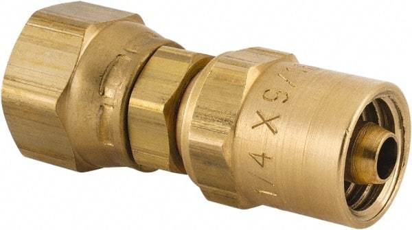 Dixon Valve & Coupling - 3/8 NPSM, Reusable Hose Female Swivel Fitting - 1/4" Hose ID x 9/16" Hose OD - Eagle Tool & Supply