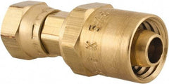 Dixon Valve & Coupling - 1/4 NPSM, Reusable Hose Female Swivel Fitting - 3/8" Hose ID x 5/8" Hose OD - Eagle Tool & Supply