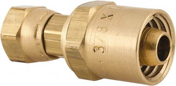 Dixon Valve & Coupling - 1/4 NPSM, Reusable Hose Female Swivel Fitting - 3/8" Hose ID x 11/16" Hose OD - Eagle Tool & Supply