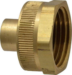 Dixon Valve & Coupling - 1/8 NPTF & 3/4 NH Garden Hose Fitting - Brass, Female Hose to Female Pipe Connector - Eagle Tool & Supply