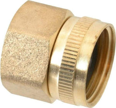 Cerro - 3/4 FPT & 3/4 FGHT Garden Hose Fitting - Brass, Female Hose to Female Pipe Swivel Connector - Eagle Tool & Supply