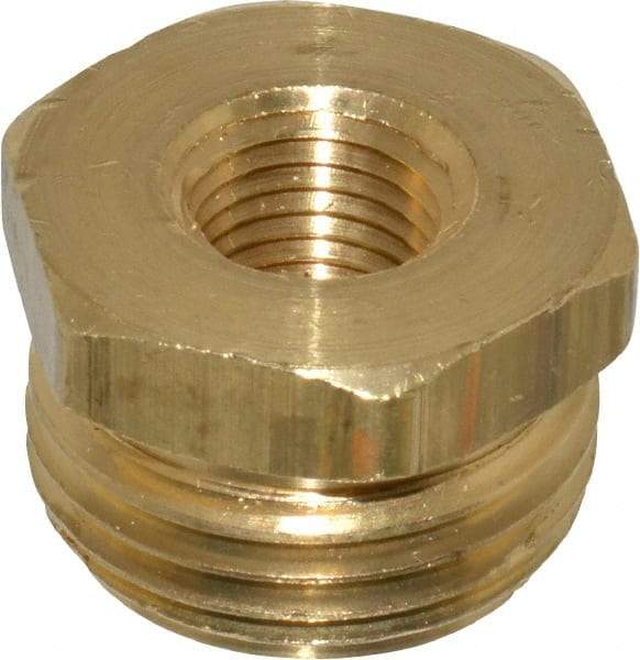 Dixon Valve & Coupling - 1/4 NPTF & 3/4 NH Garden Hose Fitting - Brass, Male Hose to Female Pipe Connector - Eagle Tool & Supply