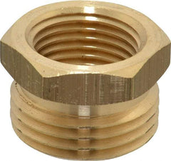 Cerro - 1/2 FPT & 3/4 MGHT Garden Hose Fitting - Brass, Male Hose to Female Pipe Connector - Eagle Tool & Supply