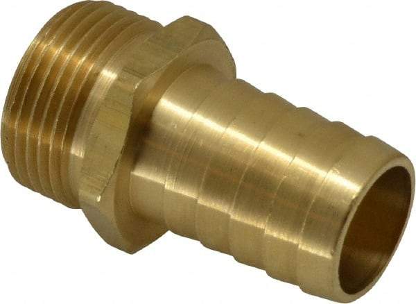 Dixon Valve & Coupling - 1 NH Garden Hose Fitting - Brass, Standard Shank Male Connector - Eagle Tool & Supply