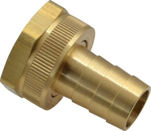 Dixon Valve & Coupling - 3/4 NH Garden Hose Fitting - Brass, Short Shank Female Swivel Connector - Eagle Tool & Supply