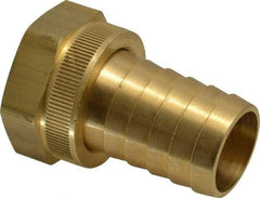 Dixon Valve & Coupling - 1 NH Garden Hose Fitting - Brass, Standard Shank Female Swivel Connector - Eagle Tool & Supply