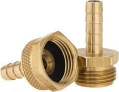 Dixon Valve & Coupling - 3/4 NH Garden Hose Fitting - Brass, Standard Shank Male/Female Set Connector - Eagle Tool & Supply