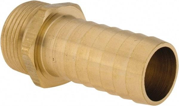 Dixon Valve & Coupling - 1 NH Garden Hose Fitting - Brass, Long Shank Male Connector - Eagle Tool & Supply