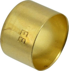 Dixon Valve & Coupling - 0.725" ID Hose Ferrule - Brass, 0.53" Long - Eagle Tool & Supply