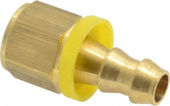 Dixon Valve & Coupling - 3/8" ID 3/8 NPTF Barbed Push On Female Connector - Brass - Eagle Tool & Supply