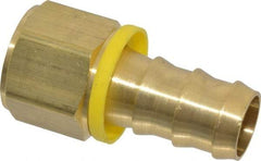 Dixon Valve & Coupling - 3/4" ID 3/4 NPTF Barbed Push On Female Connector - Brass - Eagle Tool & Supply