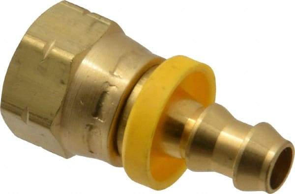 Dixon Valve & Coupling - 5/16" ID 5/8 UNF Barbed Push On Female Connector - 3/8" OD, Brass - Eagle Tool & Supply