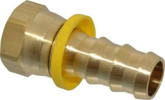 Cerro - 5/8" ID 7/8 UNF Barbed Push On Female Connector - 5/8" OD, Brass - Eagle Tool & Supply