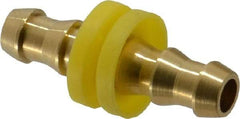 Cerro - 3/8" ID Barbed Push On Splicer - 2.05" Long, Brass - Eagle Tool & Supply
